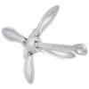 Folding Anchor Silver 3.3 lb Malleable Iron