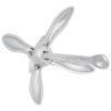 Folding Anchor Silver 7.1 lb Malleable Iron