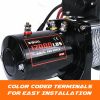 X-BULL 12V waterproof Steel Cable Electric Winch 12000 lb Load Capacity for Truck UTV; ATU; SUV; Car with Corded Control