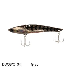 Long Throw Metal VIBDW38C Fake Bait (Option: 04Grey-105mm35g)