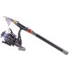 Fishing-Rod-Set Spinning Reel Combo Line Telescopic Carbon-Fiber