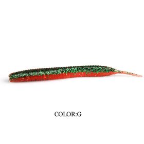 Larva 7.4cm10CM Road Subsoft Bait Monochrome Salt (Option: G-10cm 10pcs)