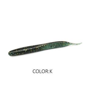 Larva 7.4cm10CM Road Subsoft Bait Monochrome Salt (Option: K-10cm 10pcs)