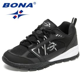 BONA 2022 New Designers Hiking Shoes Leather Wear-resistant Shoe Men Sports Trekking Walking Hunting Jogging Sneakers Mansculino (Color: Charcoal grey S gray, size: 10.5)