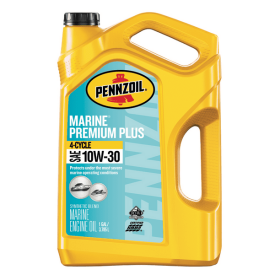 Pennzoil Marine Premium Plus Outboard 4-Cycle 10W-30 Engine Oil, 1 Gallon (Brand: Pennzoil)