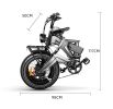 EUY Electric Bike for Adults 1000W Motor 48V 25Ah Removable Samsung Cells Battery 30MPH 40-60Miles 20"x4.0 Fat Tire Ebike Snow Beach Mountain Bike wit